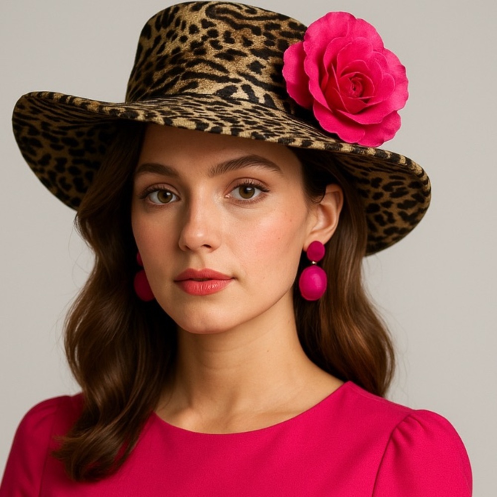 vintage -Leopard Print Women's Hat